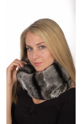 Rex Chinchilla Fur Neck Warmer